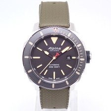 Alpina Seastrong Diver Auto AL525X4VS6 SS & Rubber Men's Watch, Used From Japan