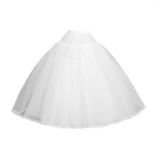 8 Layers Tulle Hoopless Petticoat Crinoline Underskirt for Bridal Wedding Dre...