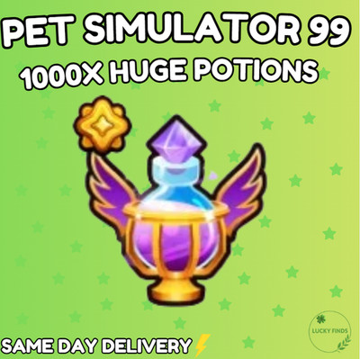   1000X HUGE POTIONS   (PS99)  PET SIMULATOR 99 - CHEAPEST!  