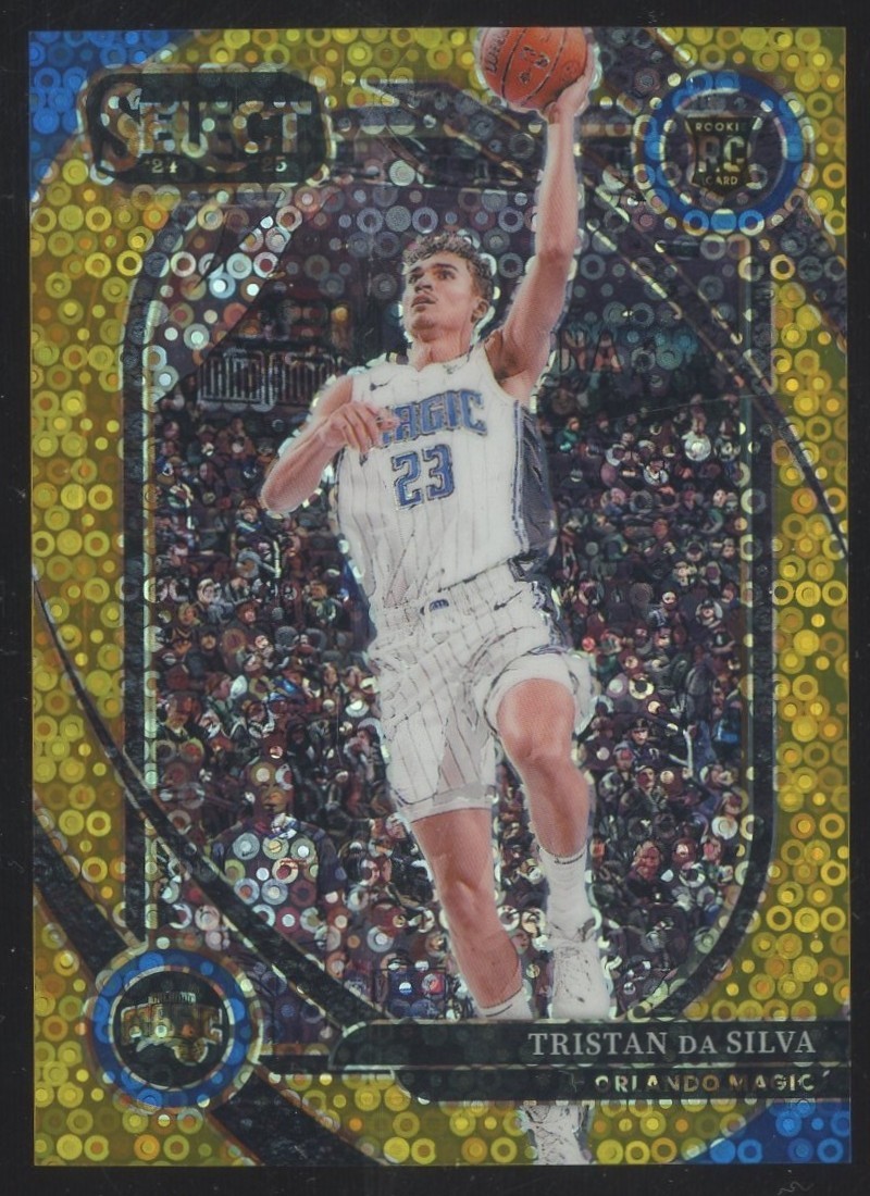2024-25 Select Courtside Gold Disco Prizm #272 Tristan Da Silva RC Rookie 9/10
