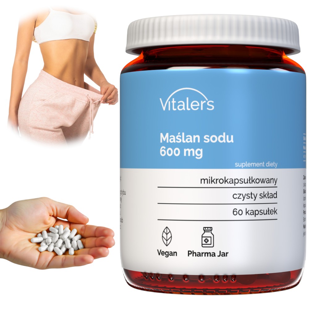 Butirrato Di Sodio Vitaler's 600 Mg Supporta Il Sistema Digestivo 60 Capsule - Foto 9