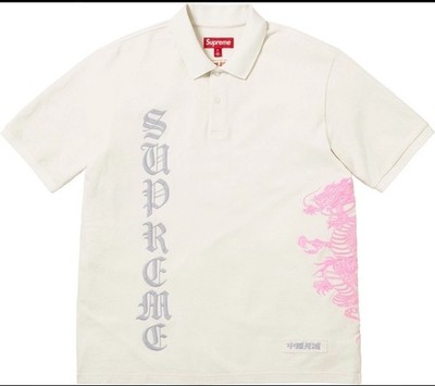 Supreme x The Great China Wall Dragon Polo Shirt White SS26 | eBay
