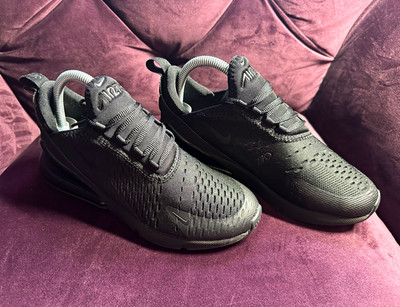Nike Air Max 270 Kinder Sneaker Schwarz EU 38,5 US 6 Textil BQ5776-00