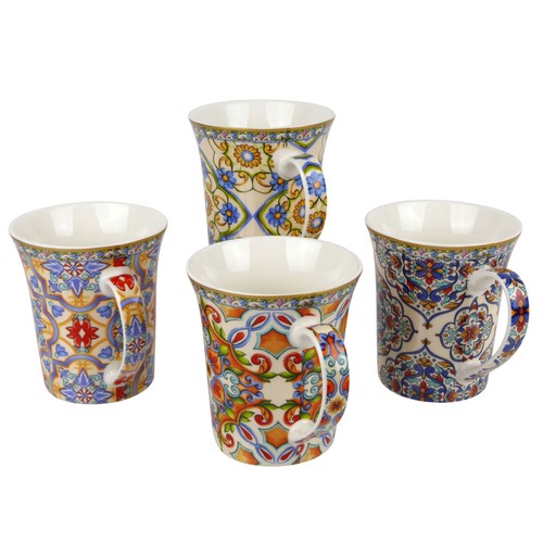Juego de 4 Tazas China Diseño Toscana Colección Leonardo - Imagen 5 de 7