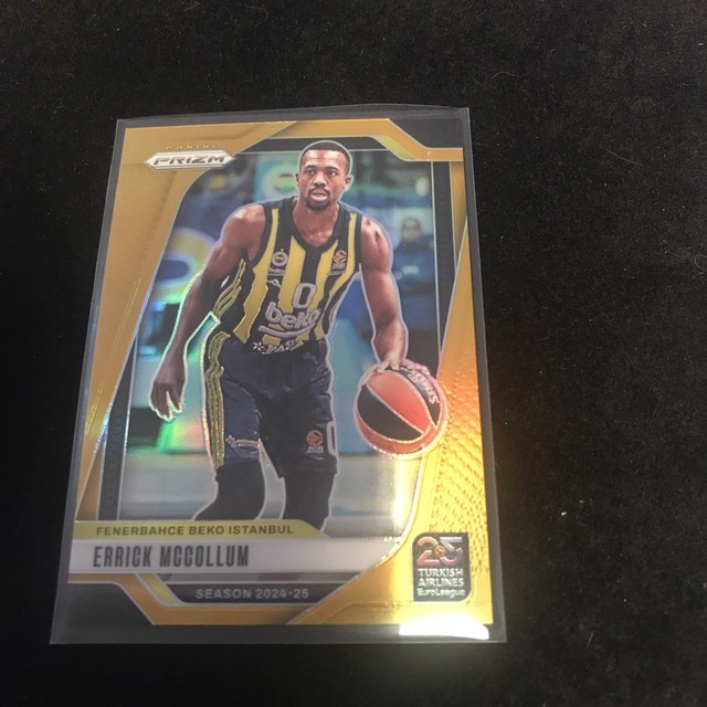 Errick McCollum 2024-25 Panini Prizm Euroleague #129 Gold #08/10