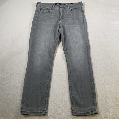 Banana Republic Jeans Mens 32x28 Gray Slim Straight Light Wash Low Rise Zip