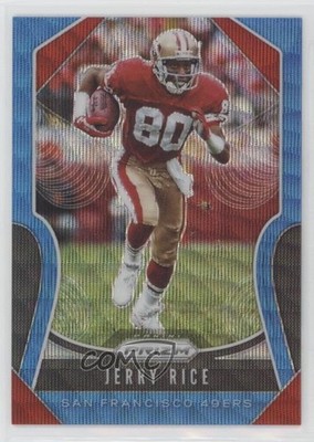 2019 Panini Prizm Blue Wave Prizm 160/199 Jerry Rice #287 HOF 4f5