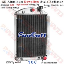 4 Row Aluminum Radiator For Chevy Truck Pickup With Small Block V8 1941-1946
