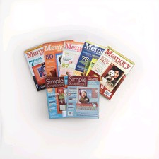 Memory Maker 5  Simple Scrapbooks 2 Magazine Lot - 2007 - 2008