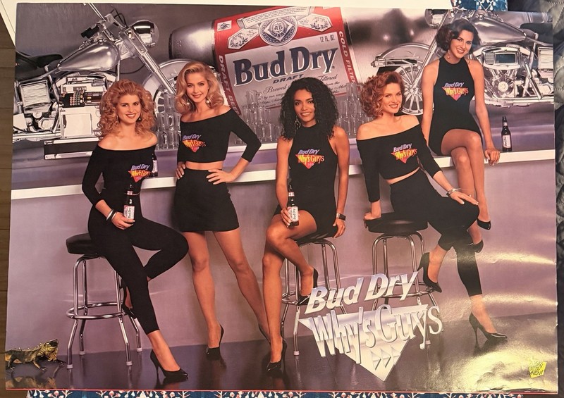 Bud Dry "Wets Guys" Beer Advertising Poster Print, Breweriana Theme