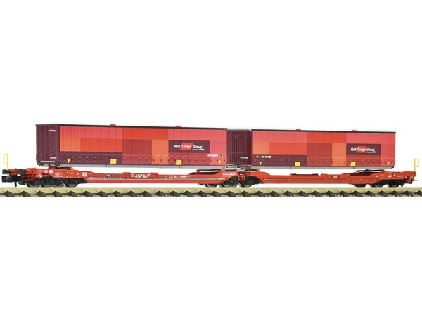 Fleischmann 6660133 - GüTerwagen Doppeltaschen-Gelenkwagen T3000E ÖBb Ep.Vi-image