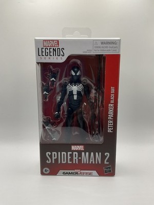 Marvel Legends Spider-Man 2 Black Suit Symbiote Peter Parker Gamerverse Figure