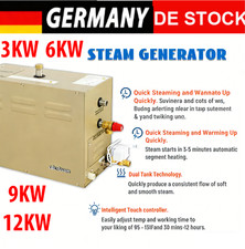3KW 6KW 9KW Dampfbadgenerator 35-55 Sauna Dampfbad Dampferzeuger Bad T&uuml;rkische
