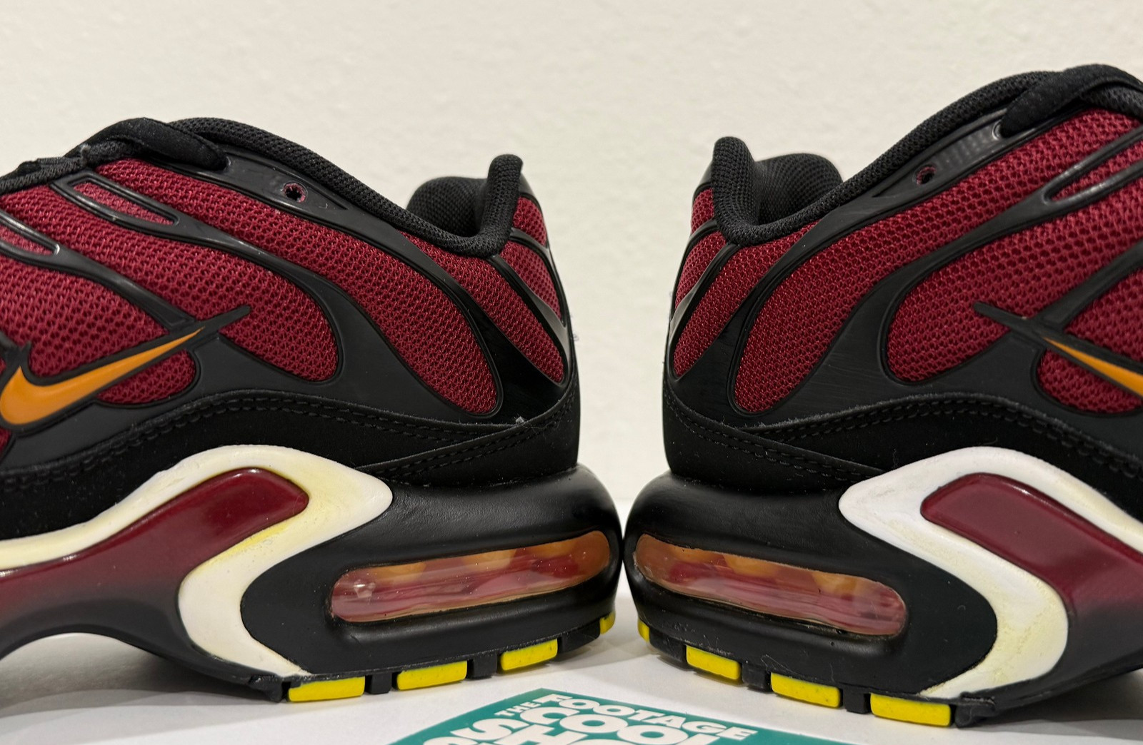 NIKE AIR MAX PLUS TN TUNED TEAM RED BURGUNDY KUMQUAT ORANGE WHITE 852630-605 8.5 image 6