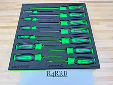 Snap-on Tools Usa Green Soft Grip Torx 13pc Foam Screwdriver Set Sgdtx130bfg Nos
