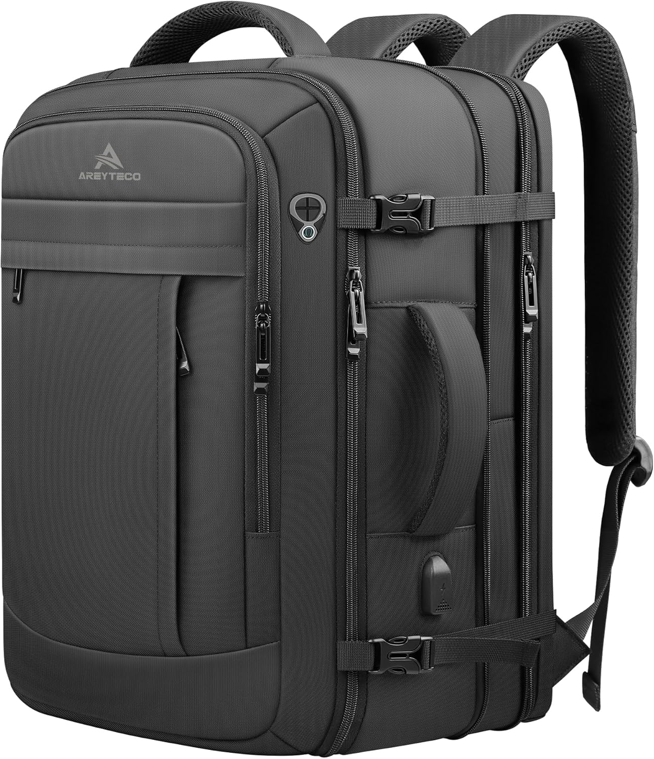 50L Expandable Travel Backpack with Laptop Compartment Carry On-image