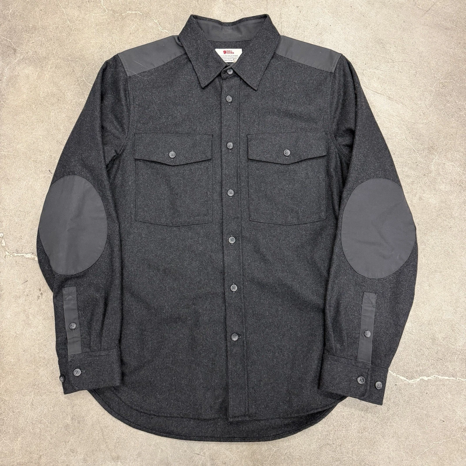 Fjallraven Ovik Shirt Jacket Mens S Gray Re Wool New With Tags Msrp $225