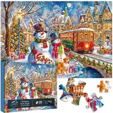 Christmas Snow Puzzles for Adults 1000 Pieces, Challenging Puzzles 1000 Piece...