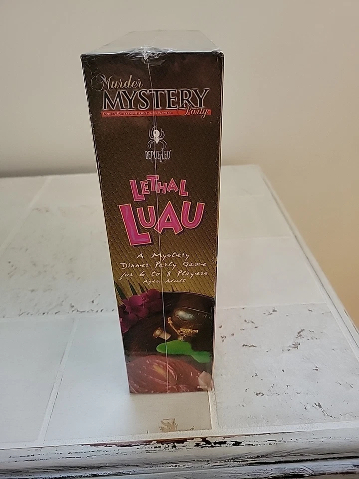 Murder Mystery Party Lethal Luau Dinner Game Bepuzzled 2003 New Sealed In Box - Image 4 of 4