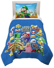 Super Mario Kids 2pc Reversible Twin Comforter Set-T905286824, AB09C94BYMG4