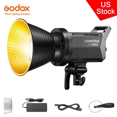 GODOX Litemons LA200Bi 200W Bi-Color LED Video Light 2800K-6500K APP Control