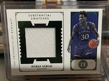 2022-23 Panini Chronicles Draft Picks Encased Substantial Swatches Ochai Agbaji 