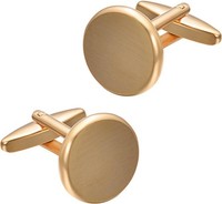 ManschettenknöPfe Herren Rund Gold Matt Elegante Accessoires FüR AnläSse