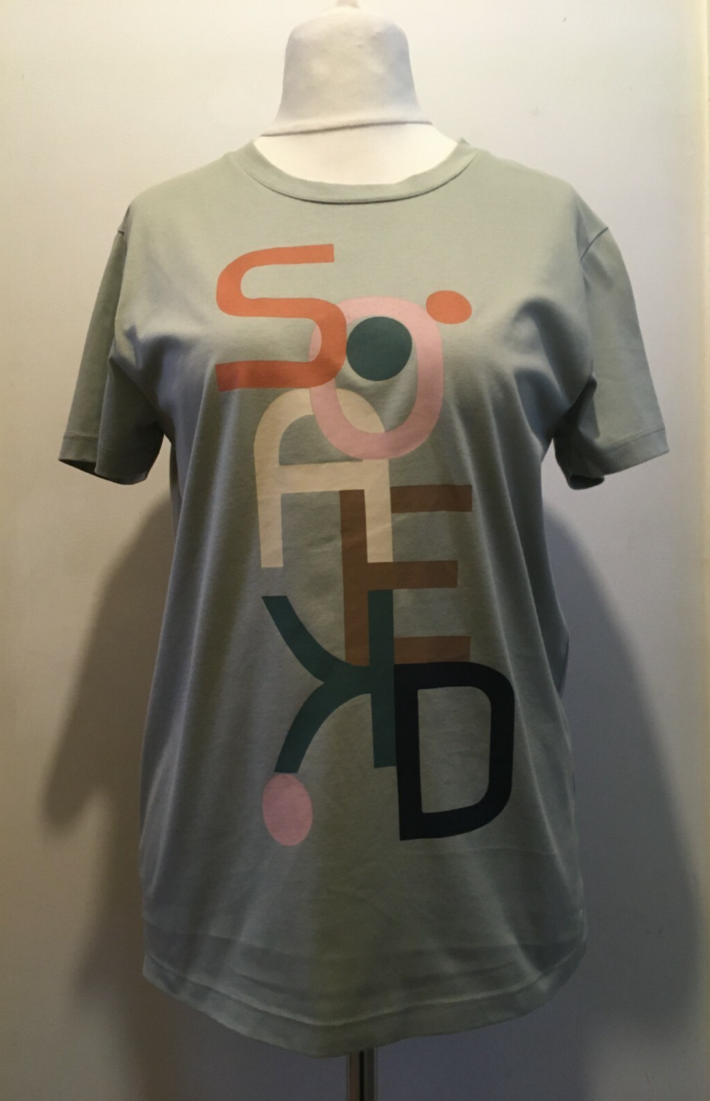 Soaked In Luxury T-Shirt Front Print Cotton Size 12 Uk BNWT £24.99 Wrought Iron