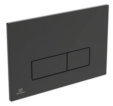 Ideal Standard Oleas P2 Pneumatic WC Dual Flush Plate ~ Matt Black ~ R0119A6