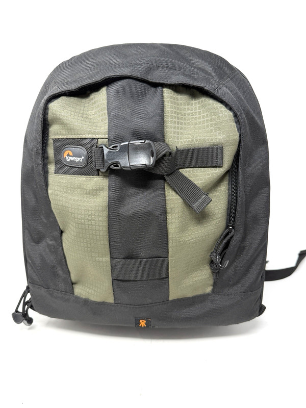 LOWEPRO Pro Runner 200 AW Black & Green Weather Proof Padded Camera Backpack EXC