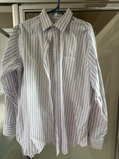 Men's Banana Republic Striped Button Down Shirt. Size L 16 - 16 1/2 Classic Fit