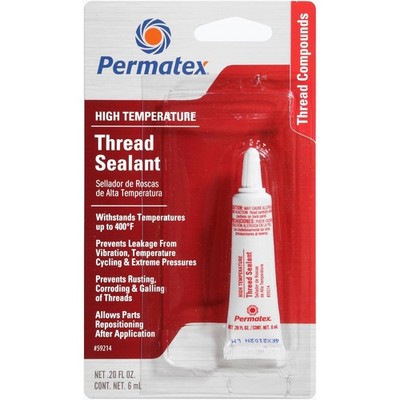 Permatex 59214-20PK High Temperature Thread Sealant, 6 ml (Pack of 20)
