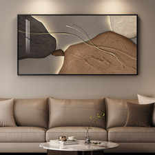 Extra Large Framed Abstract Wall Art for Living Room, 60x30 Inch Decor