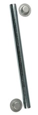 CE Smith Trailer 10700A Wał rolkowy z nakrętkami zaślepkowymi, 1/2" x 5 1/4", SREBRNY