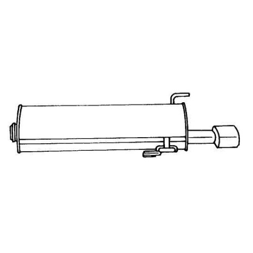 Silencieux arrière Sigam 45647 d'échappement pour voiture Peugeot