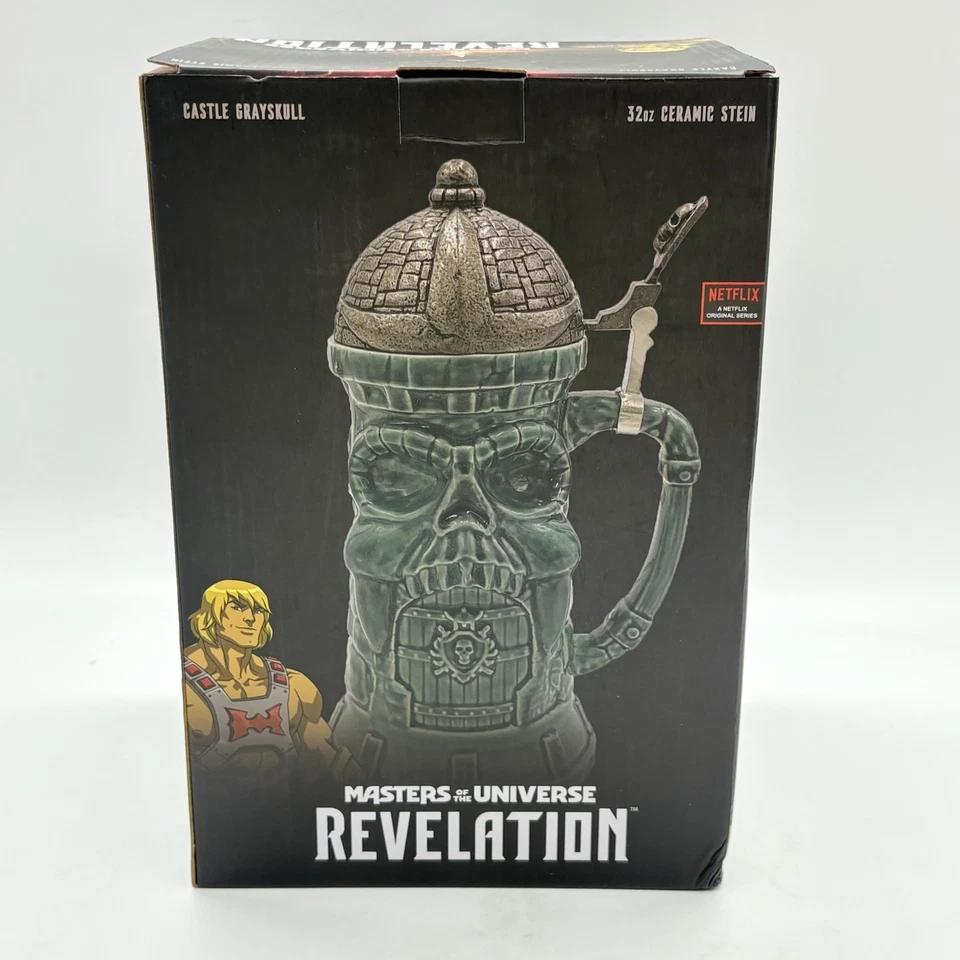 Masters Of The Universe Castillo Grayskull Cerámica Cerveza Stein 32oz He-Man MOTU Foto 4 de 4