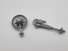 Vintage MOTU He-Man Fright Fighter Radar Dish Front Cannon Part Lot