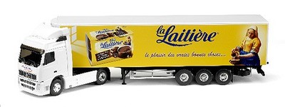 Eligor 113553 1:43 Die Cast La Laitiere - Volvo FH Restyle Tractor Trailer