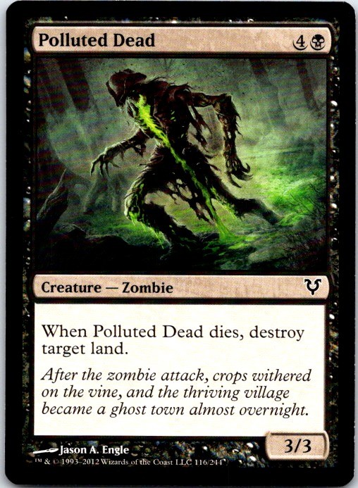 Avacyn Restored Polluted Dead #116 Magic English MTG LP