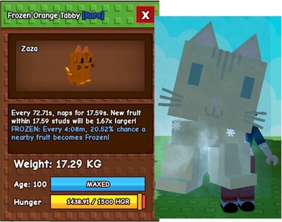 Frozen Orange Tabby Age 100     Grow A Garden  CHEAPEST   FAST DELIVERY 