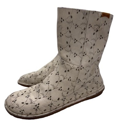 CAMPER Floral Cut-out Ankle Boots Zip Up Women s Size EU 38 US 7.5-8