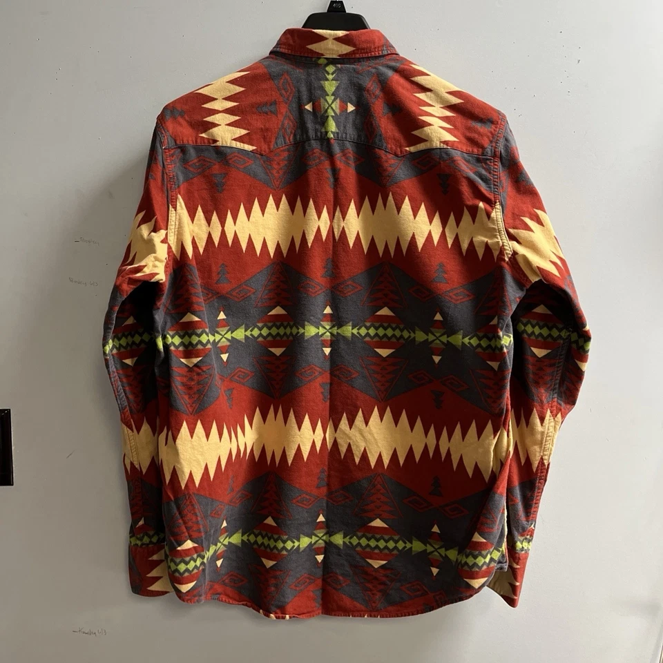 Рубашка мужская Polo Ralph Lauren размер XL Southwestern Aztec с принтом на пуговицах вестерн - Изображение 2 из 4