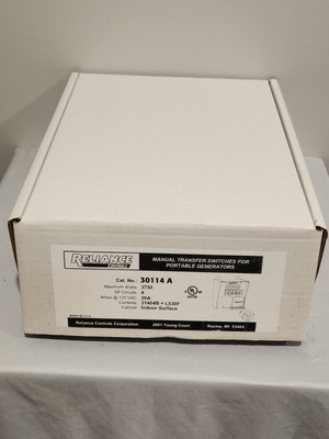 Reliance Controls 30-Amp (120V 4-Circuit) Indoor Transfer Switch 30114A