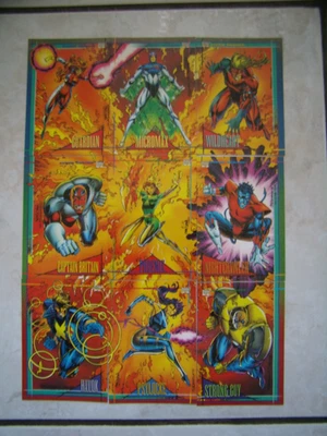 LOT 3 : SÉRIE DE 9 CARTES SUPER HEROES . MARVEL . 1993 .SUPERBE ÉTAT .COMME NEUF - Photo 1/4