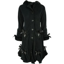 Poizen Industries Gothic Vintage Mantel Wintermantel - Alice Coat Schnürung
