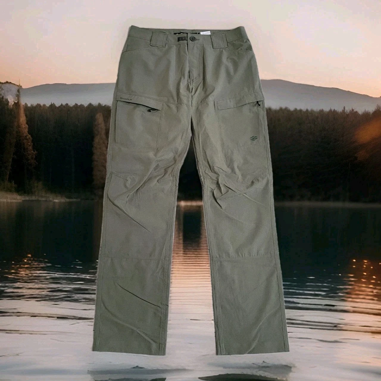 👖Skwala Pants Mens 30 Sage Green Sol Wading Cargo Pants Fishing Hiking Gorpcore