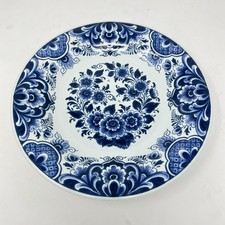 Authentic Delft Wall Hanging Plate From OUD Factory. Design 423R Stamped Vgc
