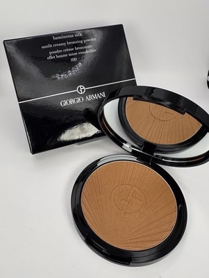 Armani Beauty Luminous Silk Sunlit Creamy Bronzing Powder # 100 New Full Size
