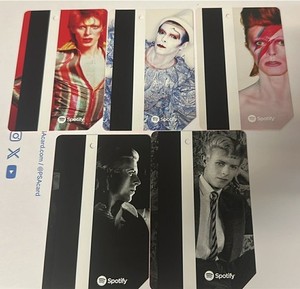 NYC MTA 5 Different David Bowie Spotify Set Metrocard New