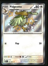 Pidgeotto Shiny Rare SV: Paldean Fates 197/091 NM on eBay